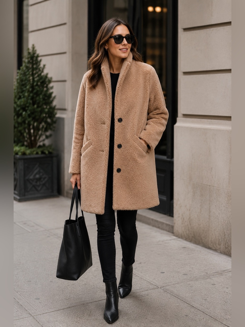 Fat Face Tan Teddy Jacket